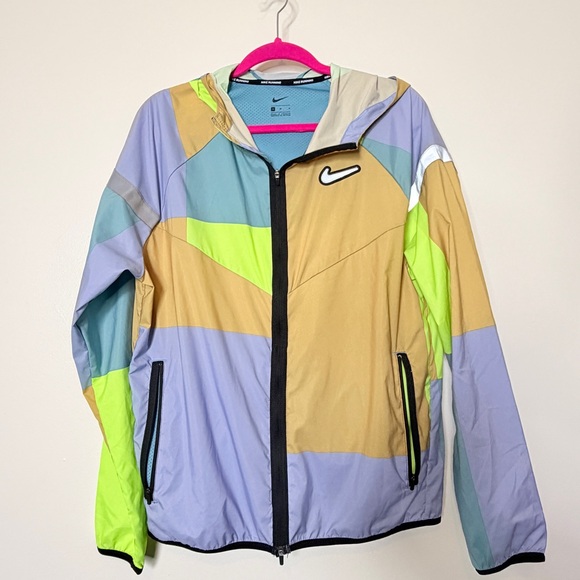 Nike Jackets & Blazers - Nike Pastel Colorblock Running Jacket in Blue, Pink, Lavender, Mint, Tan